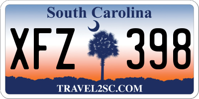 SC license plate XFZ398