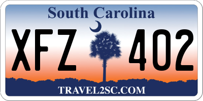 SC license plate XFZ402