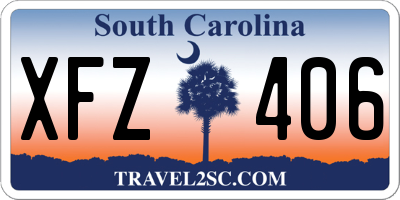 SC license plate XFZ406