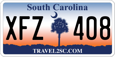 SC license plate XFZ408