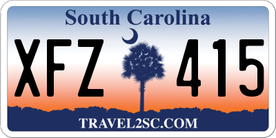 SC license plate XFZ415