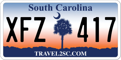 SC license plate XFZ417