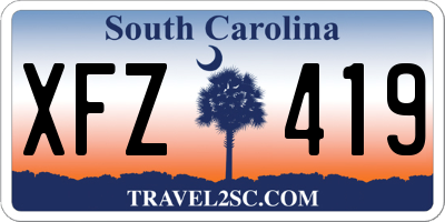SC license plate XFZ419