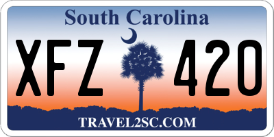 SC license plate XFZ420