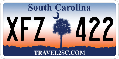 SC license plate XFZ422