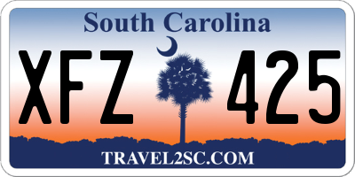 SC license plate XFZ425