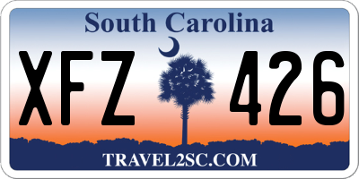 SC license plate XFZ426
