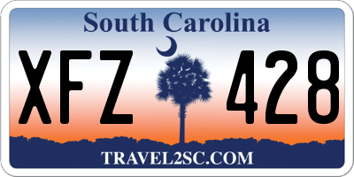 SC license plate XFZ428