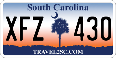 SC license plate XFZ430
