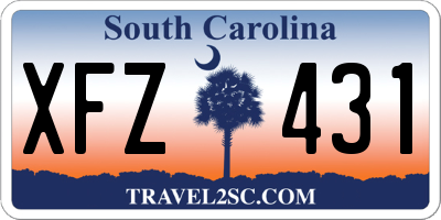 SC license plate XFZ431