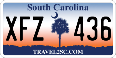 SC license plate XFZ436