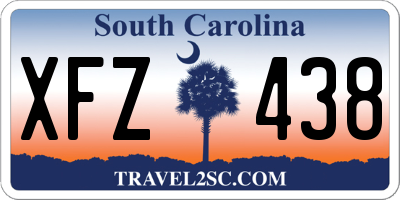 SC license plate XFZ438