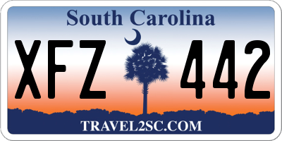 SC license plate XFZ442