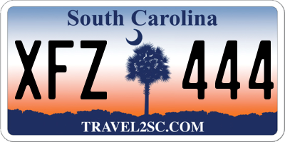 SC license plate XFZ444