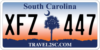SC license plate XFZ447