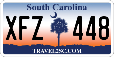 SC license plate XFZ448