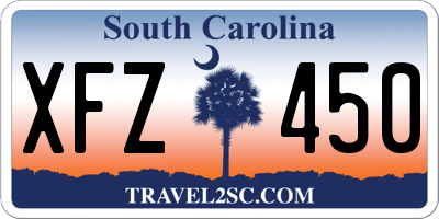 SC license plate XFZ450