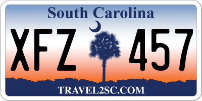 SC license plate XFZ457