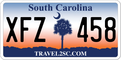 SC license plate XFZ458