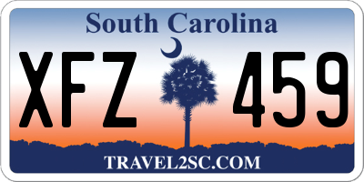 SC license plate XFZ459