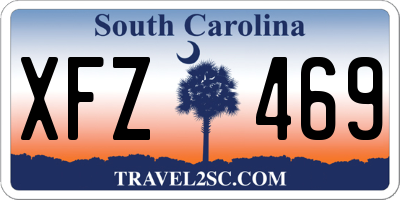 SC license plate XFZ469