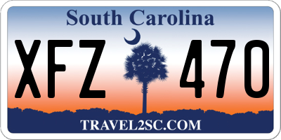 SC license plate XFZ470