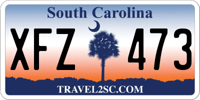 SC license plate XFZ473