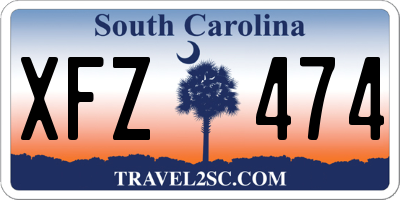 SC license plate XFZ474