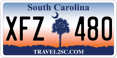SC license plate XFZ480