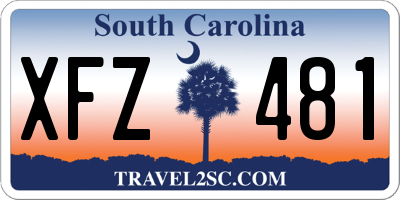SC license plate XFZ481