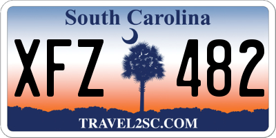 SC license plate XFZ482