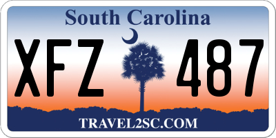 SC license plate XFZ487