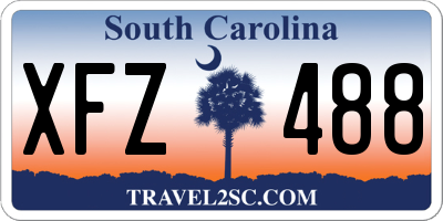 SC license plate XFZ488