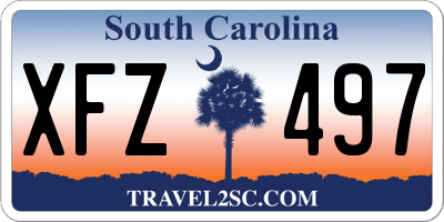 SC license plate XFZ497