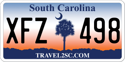 SC license plate XFZ498