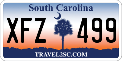 SC license plate XFZ499