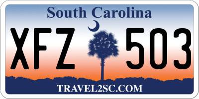 SC license plate XFZ503