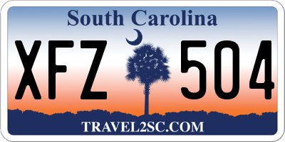 SC license plate XFZ504