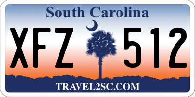 SC license plate XFZ512