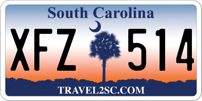 SC license plate XFZ514