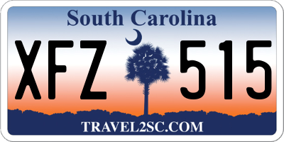 SC license plate XFZ515