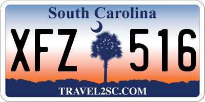 SC license plate XFZ516
