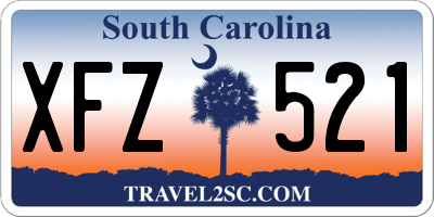 SC license plate XFZ521