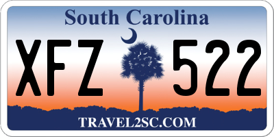 SC license plate XFZ522