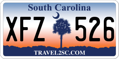 SC license plate XFZ526