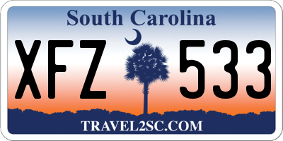 SC license plate XFZ533