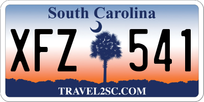 SC license plate XFZ541