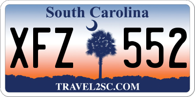 SC license plate XFZ552