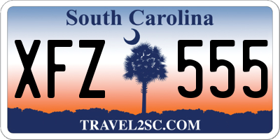 SC license plate XFZ555