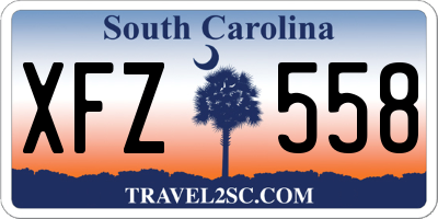 SC license plate XFZ558